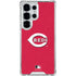 MLB Cincinnati Reds - Solid Distressed Galaxy S25 Ultra Clear Case